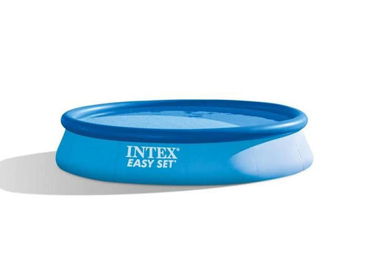 Kit piscina desmontable autoportante INTEX - Easy Set™ - 396 x 84 cm - Redonda (Incluye depuradora y cartucho) - homidiscount